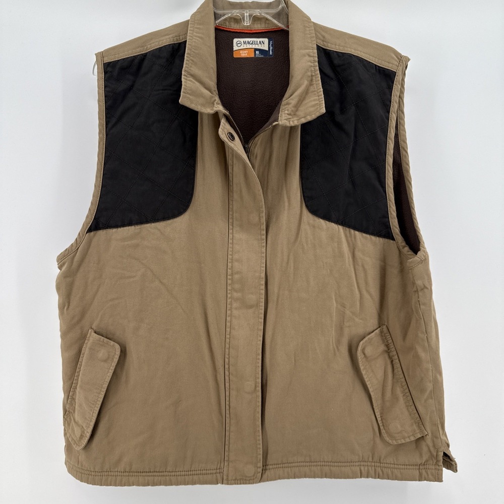 Magellan Outdoors Men's Vest Hunt Gear Magshield Brown & Black size XL